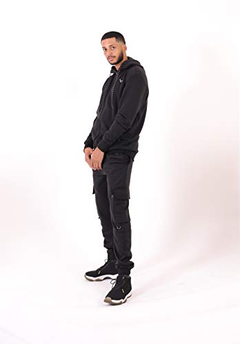 SCREENSHOT Sports Mens Interlock Fleece Utility Athletic Jogger Workout Zipper Pockets Sweatpants4