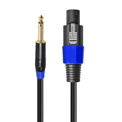 IMAGINEA 20 Meter Speakon to 1/4" Cable Speak-On Male to 6.35mm T...