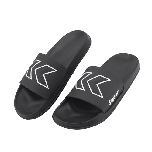 JOMIX Claquettes été Femme en EVA Caoutchouc Chaussons de Douche Souples et Antidérapants Sandales de Plage et Maison Fabriqué au Portugal, PD7871, Noir, 39 EU