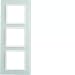 Produktbild BERKER 10136909 Rahmen 3f polws Glas