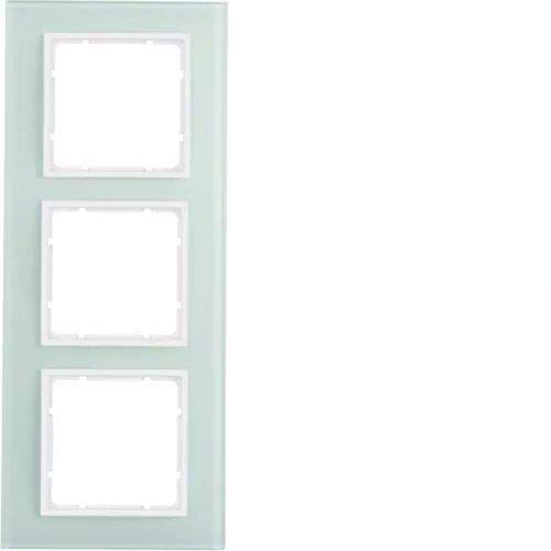 Preisvergleich Produktbild BERKER 10136909 Rahmen 3f polws Glas