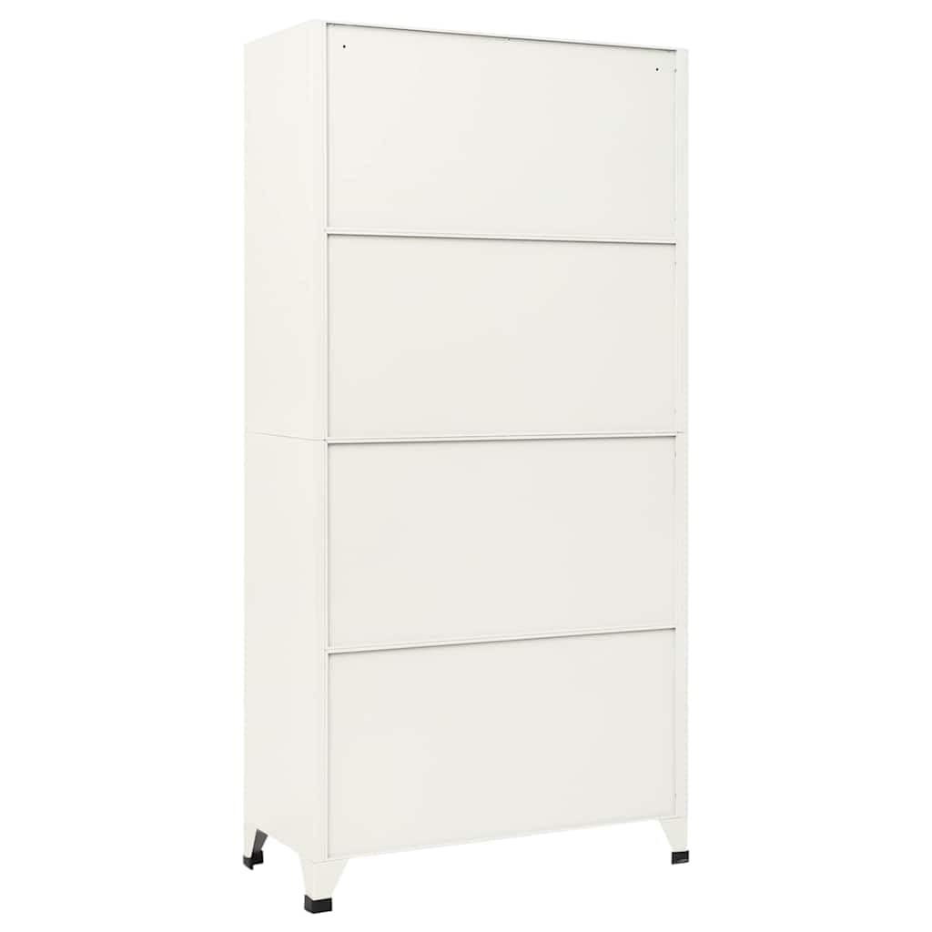 Armoire à casiers verrouillables avec 6 compartiments en acier, 90 x 40 x 180 cm, gris et bleu, pour vestiaire avec tringle à vêtements et porte-nom