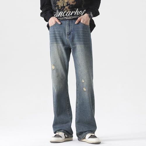 Jeans Pants Trouser Denim Spring and Autumn High Street Hip Hop Classic Micro Horn Retro Versatile Men2