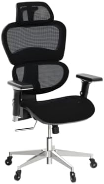 Oline ErgoPro Ergonomic Office Chair - Rolling Desk Chair with 4D Adjustable Armrest, 3D Lumbar Support and Blade Wheels - Mesh Computer Chair, Gaming Chairs, Executive Swivel Chair (Navy Blue)