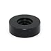 45 RPM Adapter, for 7 Inch Vinyl Record Players and Technics Turntables, Solid Aluminum Dome 45 Adapter Silver/Black (Black)