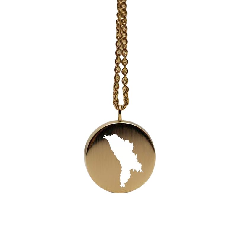 Pendentif carte de Moldavie, le cadeau mémorable pour célébrer une histoire ou un voyage
