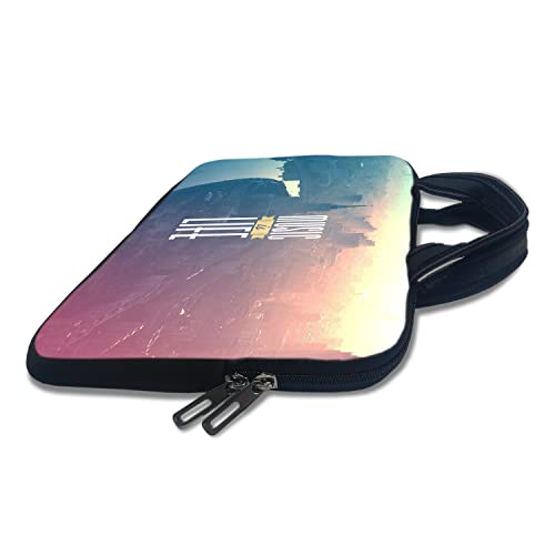Image of TheSkinMantra Chain Laptop Sleeve Bag Compatible with Laptop /Macbooks /Chrombook /Notebook /Zbook (15.6 Inch (Handle), Music is Life)