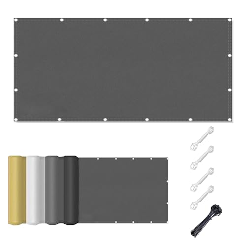 Voile d'ombrage 1.3x6.5m rectangulaire pour bloquer chaleur et pluie - 2