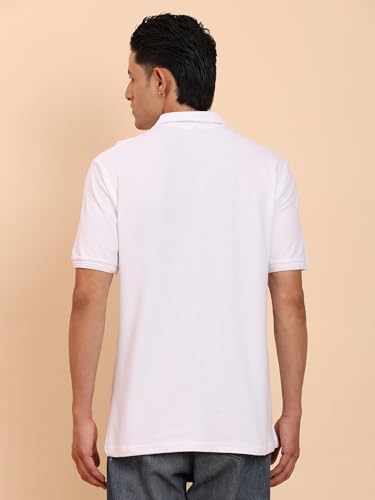 Polo para hombre 100% algodón liso sólido, ajuste clásico regular, transpirable, para uso casual diario y oficina miniatura 3