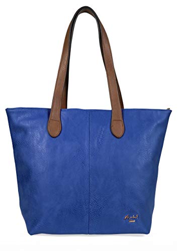 BHBS Bolso tipo Tote para Dama de Suave y Simple Diseño para Hombro (Royal Blue)
