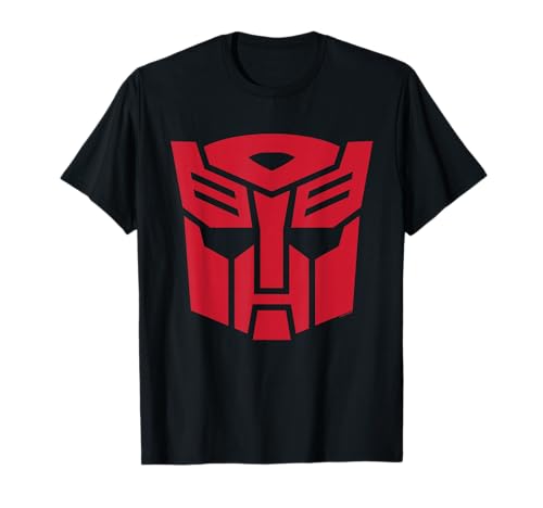 Image of Transformers Autobot Sigil T-Shirt - Girls' Unisex-Adults Red Cartoon Logo Crew Neck T-Shirt - Small - Short Sleeve - Classic Fit - Pullover - 1 Count - 0 Pockets - Machine Wash - All Seasons