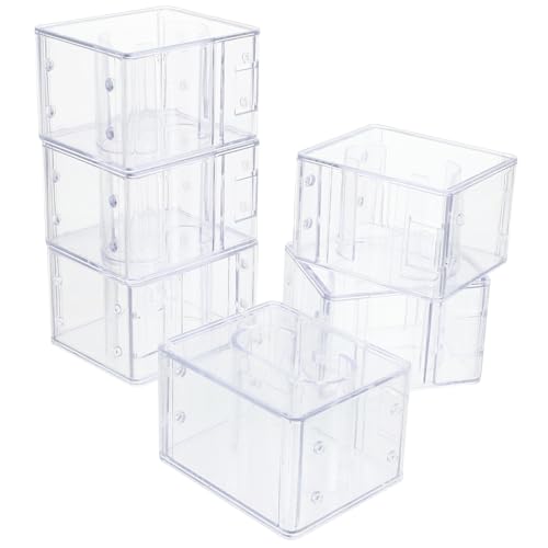 Boîte de rangement pour montres Healvian en plastique transparent lot de 6