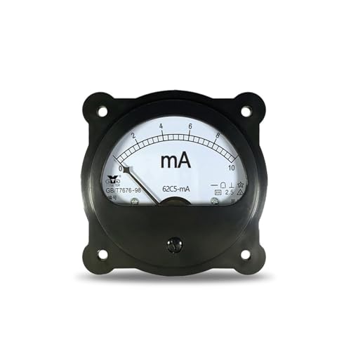 Milliampère ampèremètre 62C5 DC pointeur circulaire pour lecture immédiate 5mA