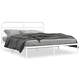 Si vous cherchez un tour de lit robuste pour votre chambre à coucher, cette structure de lit classique au design élégant et intemporel est le choix parfait pour vous. Structure en métal robuste : le cadre du lit est fabriqué en acier.