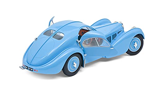 Solido 421185860 Bugatti SC Atlantic, Type 57, Bj. 1937, Modellauto, Maßstab 1:18, blau hellblau ohne wunschkennzeichen – Bild 4