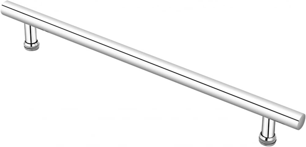 Poignée de porte en verre en acier inoxydable 440 mm finition chromée pour douche et bureau