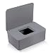 Caja para toallitas húmedas,Caja De Servilletas,Dispensador de toallitas de pañal Caja,Bebé Caso Titular Caja,Pañales de Bebé Mojado Tejido Caja (gris)
