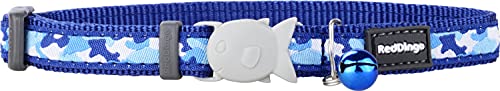Camouflage Dark Blue 12mm Cat Collar