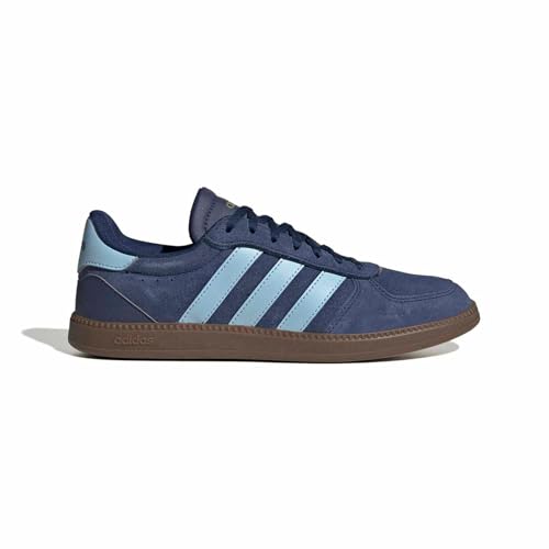 adidas Women's BREAKNET Sleek Shoes, Dark Blue/Clear Sky/GUM5, 5.5 UK
