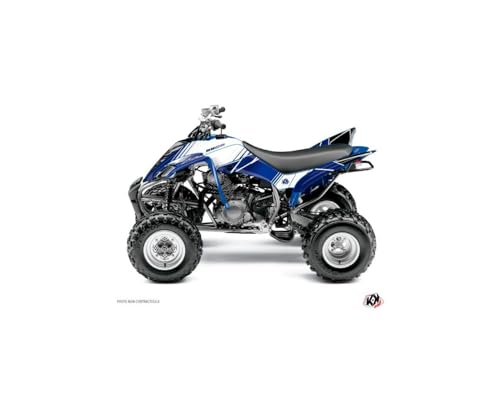 Kit déco Yamaha 350 Raptor bleu nuit pour masquer rayures carénages quad 2005-2015