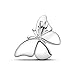 ZURWTCH Four Leaf Clover Dangle Charm Fit Women Bracelet Necklaces Fashion Gifts 925 Sterling Silver DIY Jewelry (Butterfly Charm 1094)