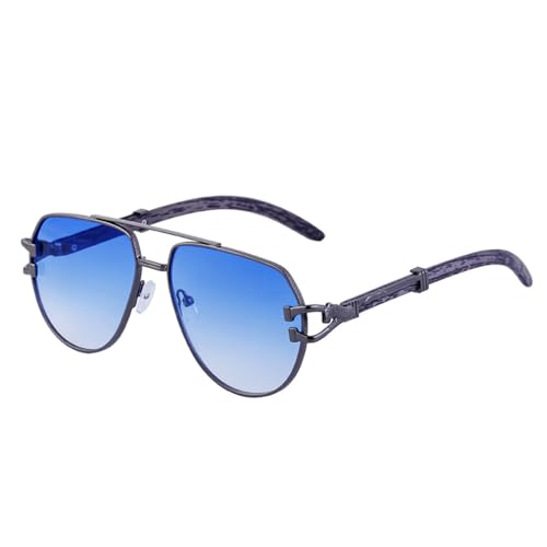 Lunettes de soleil vintage hommes verres ovales rétro finition punk