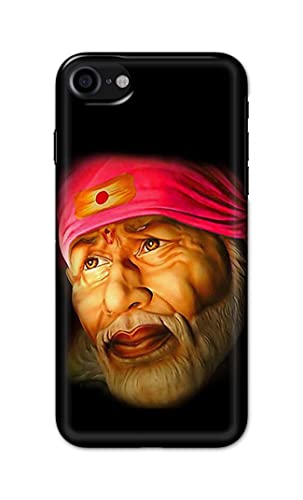 Image of PRINTFIDAA Sai Baba Lord Shiridi Great God Hinduism Religious Hard Back Cover for Apple iPhone 7 (4.7 inch) / iPhone 8 (4.7 inch) / iPhone SE 2020, A1778, A1660 Back Cover -(P6) KAT1002