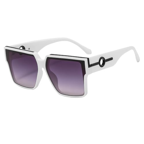 Lunettes de soleil carrées de luxe grand format style tendance chic