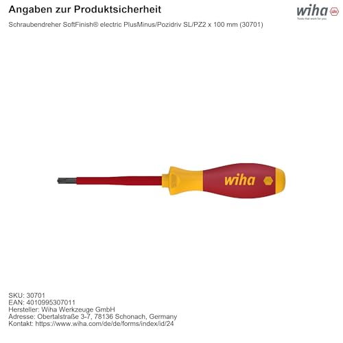 Wiha SoftFinish Electric SL/PZ2 x 100 mm, (3282100), Colour, Größe: SL/PZ2x100 - Image 2