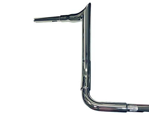 Dominator Industries 1.5 Big Daddy 1 ½ Meathook Bagger Bar 14” Ape Hangers Handlebars Compatible With 1996-2021 Harley-Davidson Touring, Electra & Street Glide, Ultra, Limited & Low (Chrome) #TOP1
