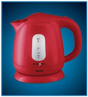 EUROSTAR EKP101RD 1.0L Plastic Electric Kettle, Red