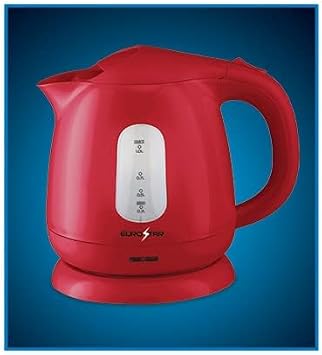 EUROSTAR EKP101RD 1.0L Plastic Electric Kettle, Red