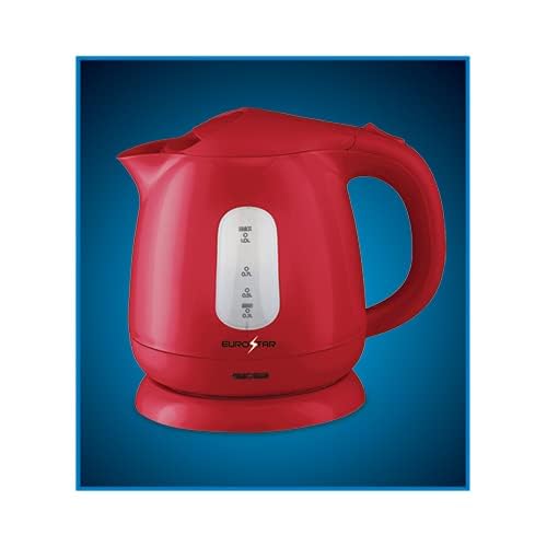 Hervidor eléctrico de plástico 1.0L EUROSTAR EKP101RD rojo miniatura 7
