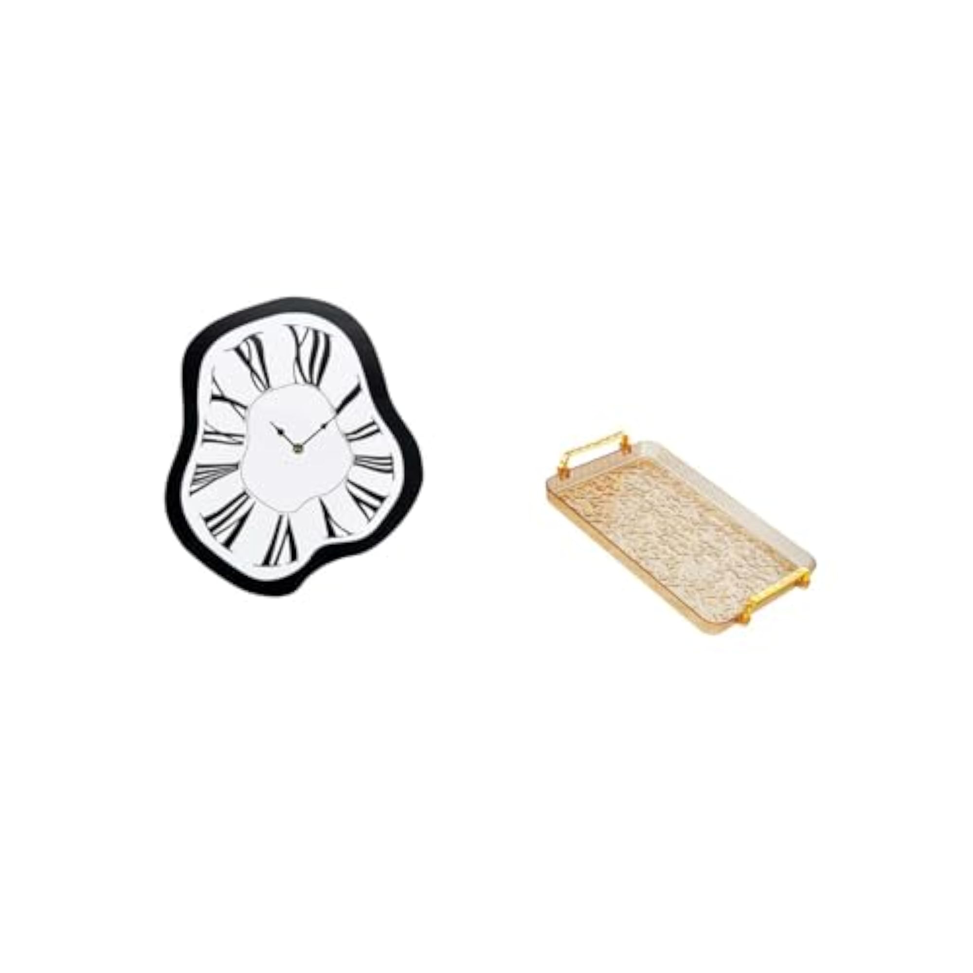 Acrylic Luxury Melting Clock Jewelry Storage Tray
