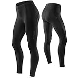 Xyklos® - Fahrradhose Damen lang Gemustert (M) – Sportlich,Stylisch und Bequeme Radhose Damen – Gut Aussehen und aktiv Sein Radlerhose Damen – Vermeide Schmerzen Fahrradhose Damen Sitzpolsterung