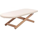 天然木 アイロン台 折りたたみ 高さ調整 舟形 スチーム対応 ナチュラル (small)