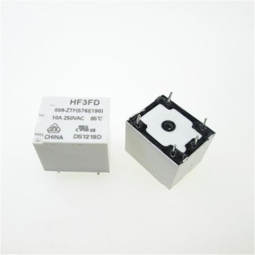 Relé de 9V HF3FD para reparar electrodomésticos y domótica en casa