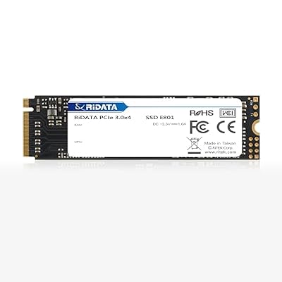 Ridata E801 256GB NVMe M.2 PCIe Gen3x4 2280 SSD Internal Solid State Drive 3D NAND Read Upto 2100MB/s Write Upto 1200MB/s