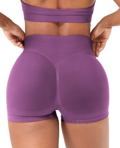 Image of VOYJOY Women Workout Impact Shorts 2.5 inch / 3.6 inch / 4.5 inch / 6 inch Scrunch Butt Booty | Tummy Control, High Waisted, Bike Short, Gentle Compression, for Women