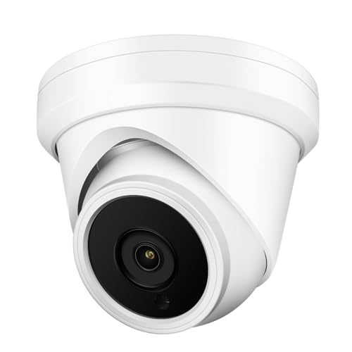 Real HD 4K 8MP Turret Dome TVI CVI AHD Analog 4 in 1 CCTV Security Camera, 65ft IR Night Vision, 2.8mm 100° Wide Viewing Angle, Outdoor, Full Metal Housing, ONLY Compatible with 8MP 4K DVR