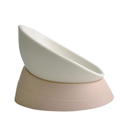 Kantel de Pet Bowl Flat Cat Food Bull Bulldog Bowl Bowl High Angle Bowl Bescherm de cervicale wervelkolom in elke hoek… - Image 4