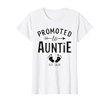 Photo Gallery promosso a zia 2025 gender reveal funny auntie 2025 maglietta Photo Gallery promosso a zia 2025 gender reveal funny auntie 2025 maglietta