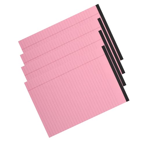 Bloc-notes rose lignes horizontales ULTECHNOVO papier détachable onglet