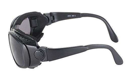 Pacific Coast Airfoil Black Convertible Goggle And Sunglass With 3 Removable Polycarbonate Le - One Size by Pacific Coast Sunglasses - Used condition - Image 5