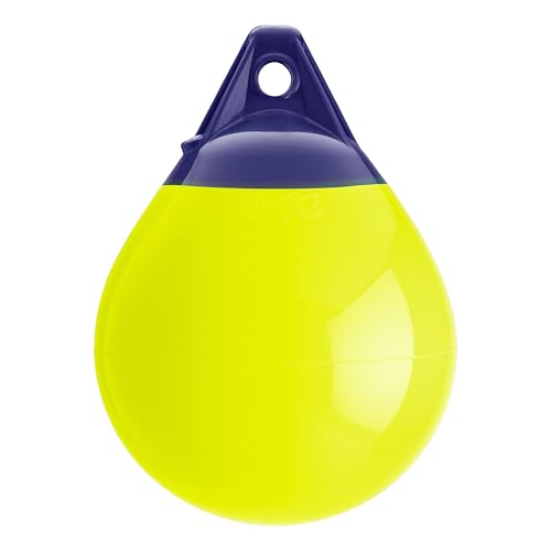Polyform A-Series Buoy A-1 Standard Blue Ropehold - Saturn Yellow