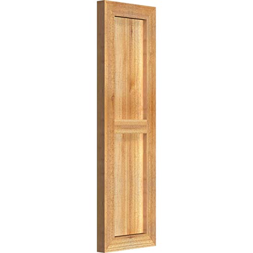 Ekena Millwork RBF06S11X035RWR TimberCraft Two 5 3/8" Boards Framed Board-n-Batten, Rustic Wood Shutters (Per Pair), 10 3/4"W x 35"H, Rough Sawn Western Red Cedar by Ekena Millwork - Used condition - Image 2
