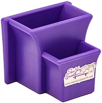 Annie Scissor Holster for Sewing & Crafting – Purple | Two Slots, Safe Storage for Scissors & Thread Snippers, Sew-Tacky Adhesive, Made in USA image 2