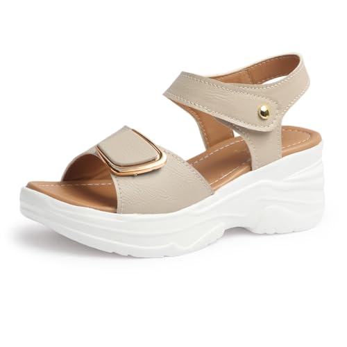 Image of LENSBURY Women Stylish Slippers Wedges I Flat Slip on Sandals I Stylish and Casual for Everyday use I Comfortable & Lightweight for Girls & Ladies LJOJO56