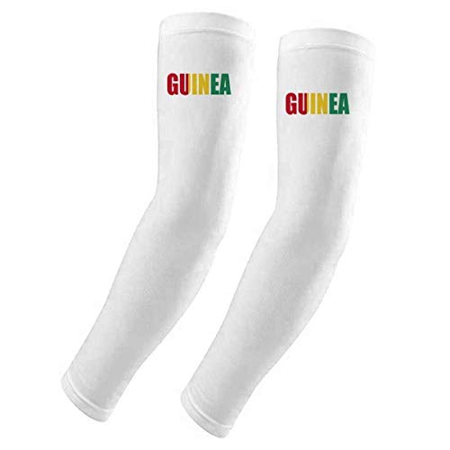 Manchons de protection UV avec drapeau de la Guinée pour le soleil