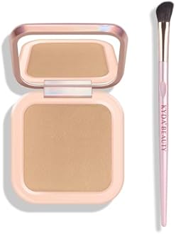 KYDA Face Sculpting Contour Palette, Matte with Micro Pearl Finish Baked Contour Powder, Ultra-fine Lightweight, Blendable Buildable Coverage, Multiuse Face Bronzer Compact-BRONZER